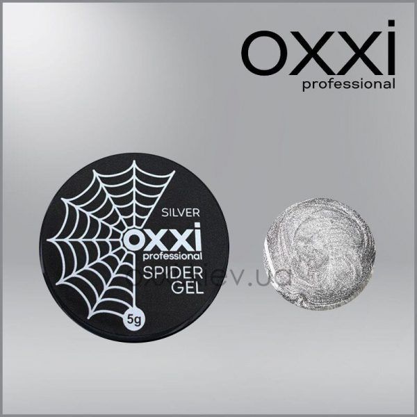 OXXI - OXXI SPIDER GEL SILVER, 5G - ספיידר ג'ל כסוף 5 גרם