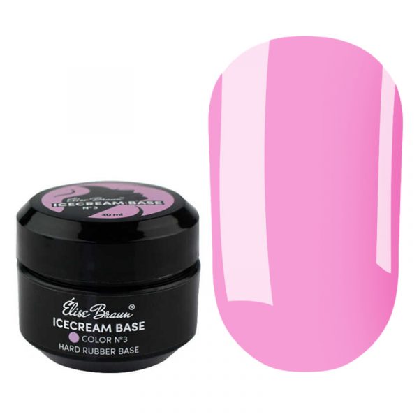 ELISE BRAUN - COVER BASE ICECREAM PURPLE 30ML NO. 03 - כאבר בייס גלידה 30 מל מס' 03