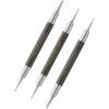 kodi - A SET OF SHORT DOTS FOR NAIL DESIGN (3PCS; TIP DIAMETER: 3MM * 1.5MM; 2.5MM * 1MM; 2MM * 0.7MM) - סט 3 מנקדים