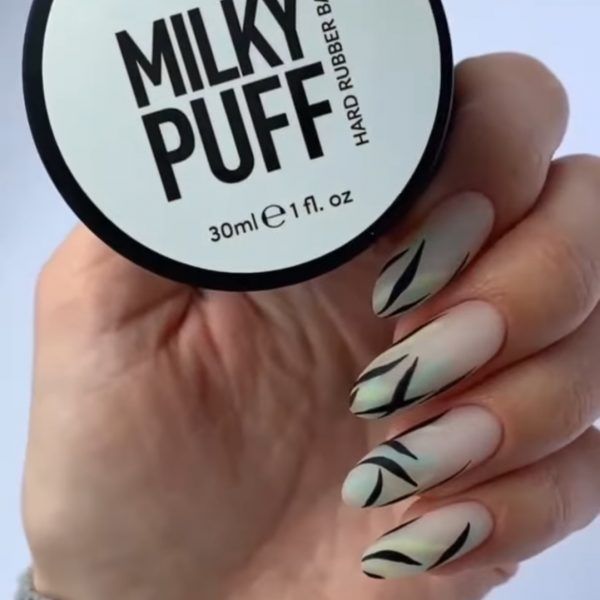 LUXTON -  MILKY PUFF CAMOUFLAGE RUBBER BASE, 30 ML  no.01 - כאבר בייס לוקסטון - חלבי 30 מל - Image 3