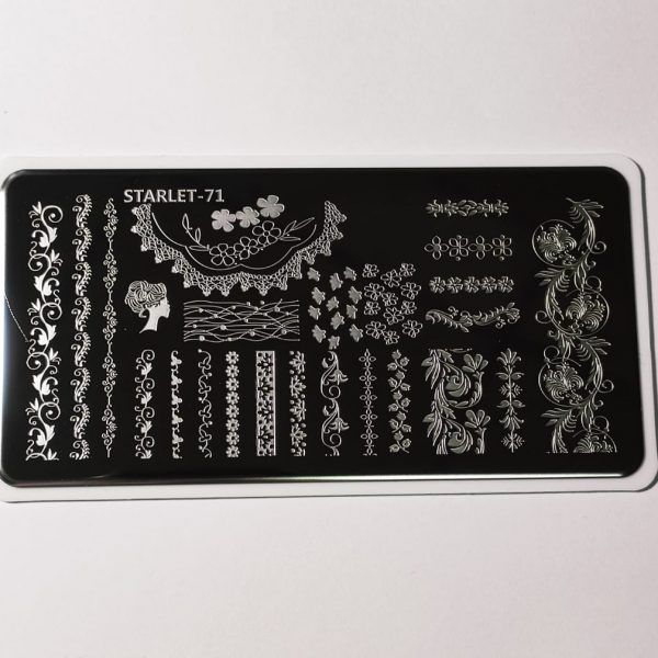 Stamping Nail Art Plate starlet - 71