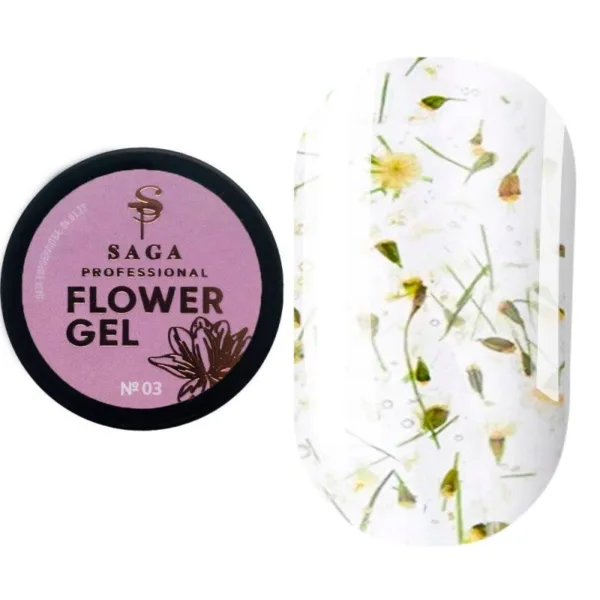 SAGA - Квітковий гель для дизайну Flower Gel 5 мл, № 03