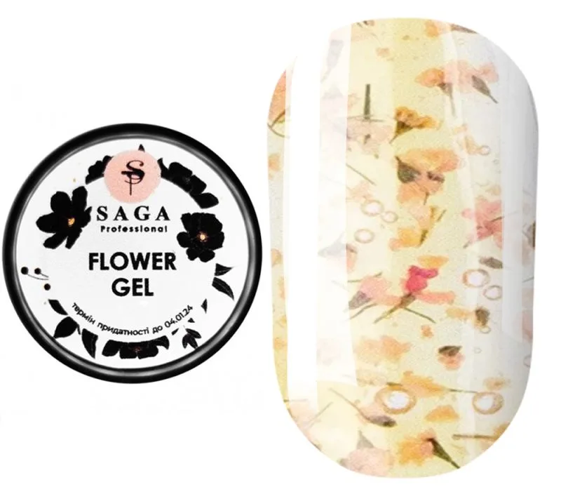 SAGA - Квітковий гель для дизайну Flower Gel 5 мл, № 07