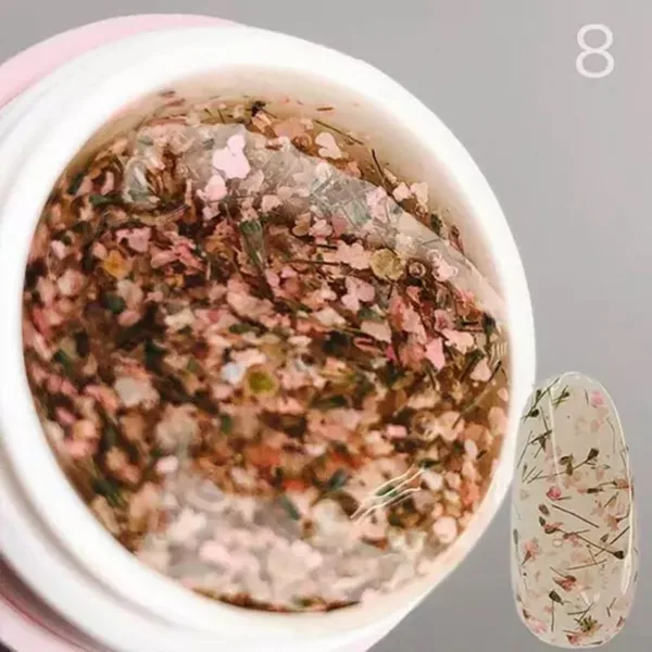 SAGA - Квітковий гель для дизайну Flower Gel 5 мл, № 08 - Image 2