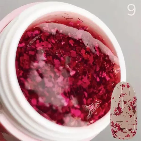 SAGA - Квітковий гель для дизайну Flower Gel 5 мл, № 09 - Image 2