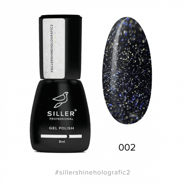 Siller - Топ Shine Holografic Top No Wipe №2, 8мл