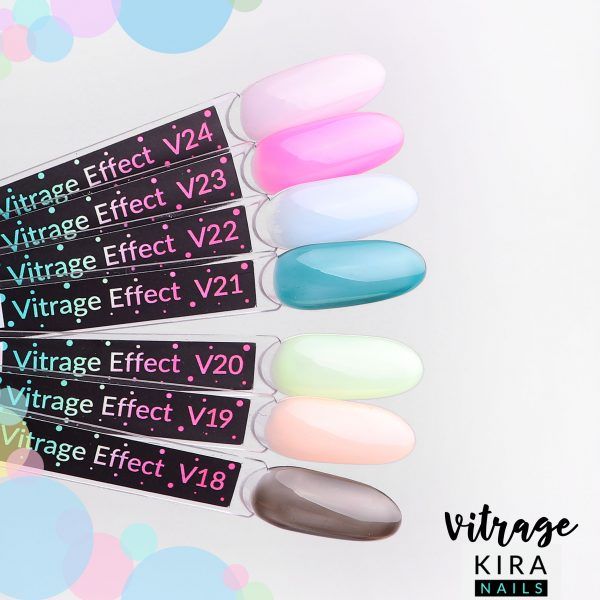 Gel polish Kira Nails Vitrage № V24 (lavender, stained-glass window), 6 ml - Image 3