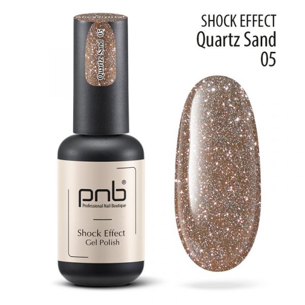 PNB - Gel polish PNB 8ml - Shock Effect, Quartz sand 05 - אפקט שוק - 05