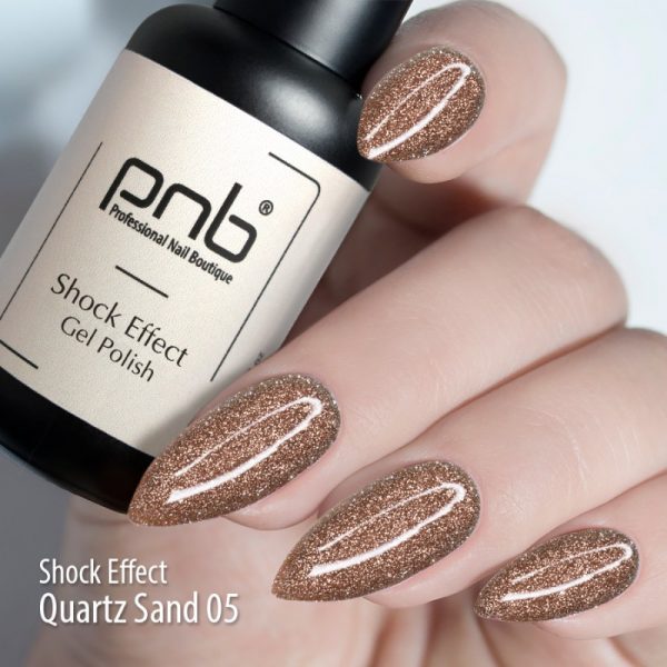 PNB - Gel polish PNB 8ml - Shock Effect, Quartz sand 05 - אפקט שוק - 05 - Image 3
