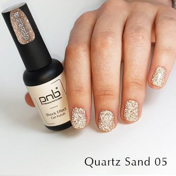 PNB - Gel polish PNB 8ml - Shock Effect, Quartz sand 05 - אפקט שוק - 05 - Image 4
