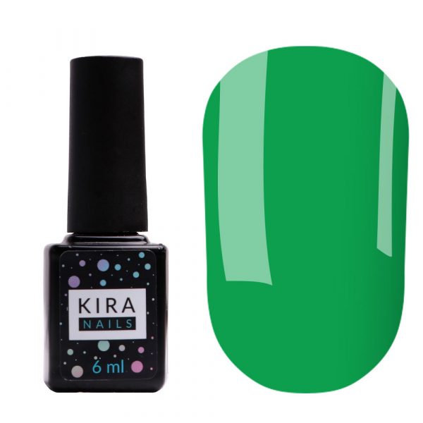 Gel varnish Kira Nails №180 (mint green, enamel), 6 ml