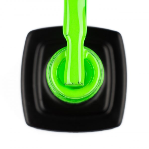 Gel varnish Kira Nails №185 (neon-green, enamel), 6 ml - Image 2