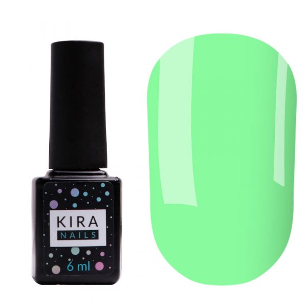 Gel varnish Kira Nails №186 (mint shake, enamel), 6 ml