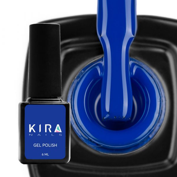 Gel varnish Kira Nails №189 (electric blue, enamel), 6 ml