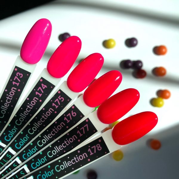 Gel varnish Kira Nails №176 (warm neon pink, enamel), 6 ml - Image 3