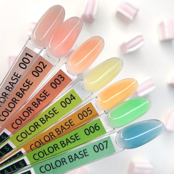 Kira Nails Color Base 003 (peach), 6 ml - בסיס צבעים - אפרסק 003 - Image 3