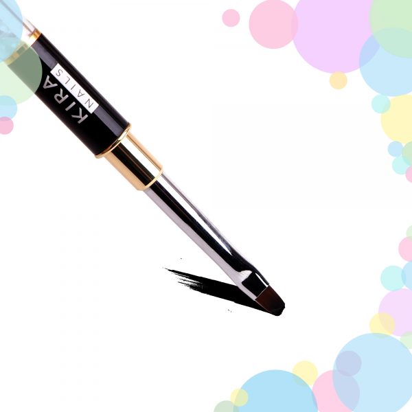 Kira Nails - Brush for  Gel flat 4 gel (Nylon) - מברשת ג'ל ישרה 04 - Image 2