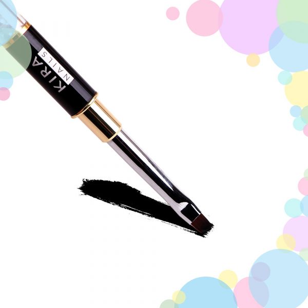 Kira Nails - Brush for  Gel flat 6 gel (Nylon) - מברשת ג'ל ישרה 06 - Image 2