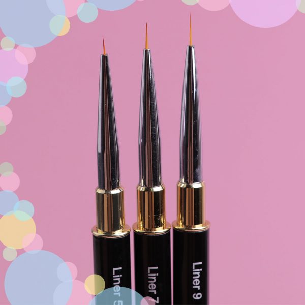 Kira Nails - Brush for thin lines  Liner 9 (Nylon) - מברשת ציור ועיצוב ליינר 09 - Image 3