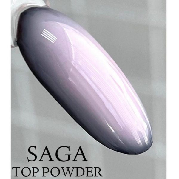 SAGA - Топ Top Powder без липкого шару світло-рожевий 8 мл - Image 3