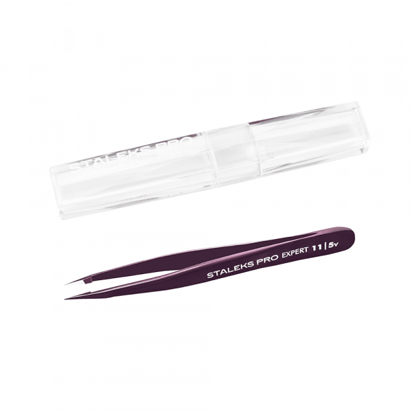 Staleks - EYEBROW TWEEZERS STALEKS PRO EXPERT 11 TYPE 5 TE-11/5b - פינצטה לריסים - Image 5