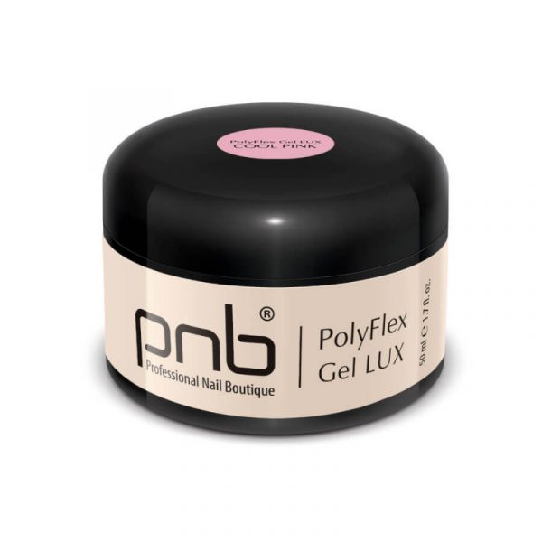 PNB - PolyFlex Gel LUX, Cool Pink 50 ml - פולי פלקס 50 מל ורוד מגניב - Image 2