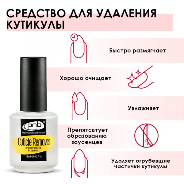 PNB - Cuticle Remover, 15 ml / Cuticle remover - מסיר קטיקולה, 15 מ"ל - Image 2