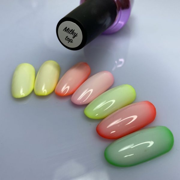 ELISE BRAUN - MILKY TOP NO STIKI 10 ML - טופ חלבי. ללא נטרול 10 מל - Image 2