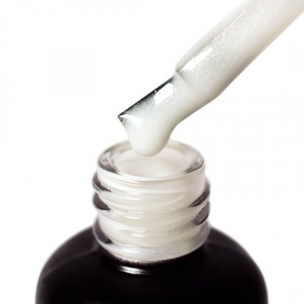 PNB - Camouflage rubber base, 17 ml, sparkling white - כאבר בייס 17 מל - לבן נוצץ - Image 2