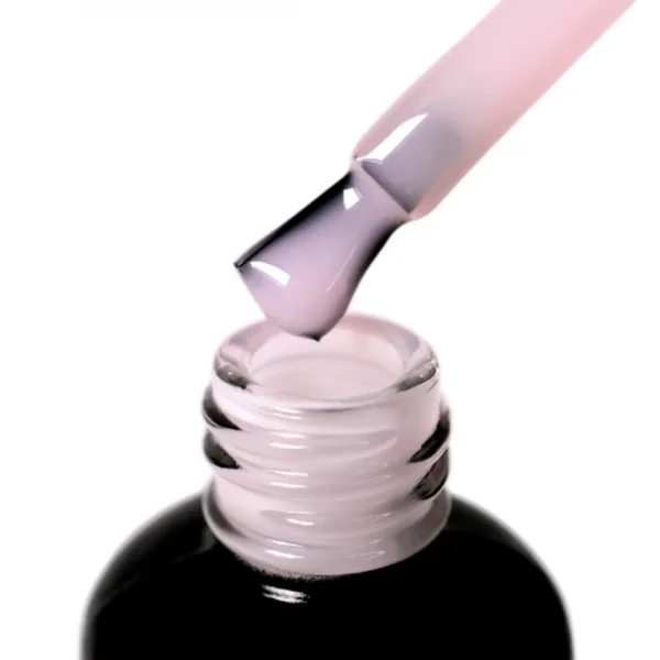 PNB - Revital Base with nylon fibers Fiber Base Hema free, milk-pink, 17 ml - פייבר בייס - בסיס עם סיבים - ורוד חלבי 17 מל - Image 2