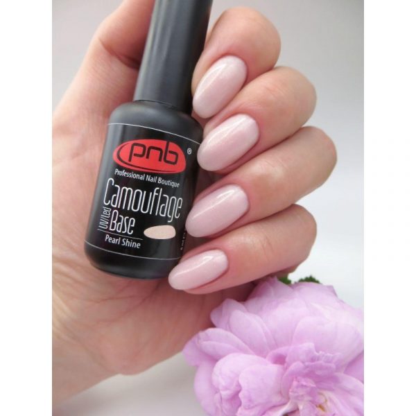 PNB - Camouflage rubber base, 17 ml, pearl shine - כאבר בייס 17 מל - אם הפנינה - Image 3