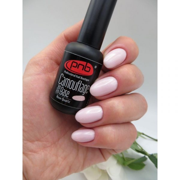 PNB - Camouflage rubber base, 17 ml, ROSE QUARTZ - כאבר בייס 17 מל - רוז קוורץ - Image 3