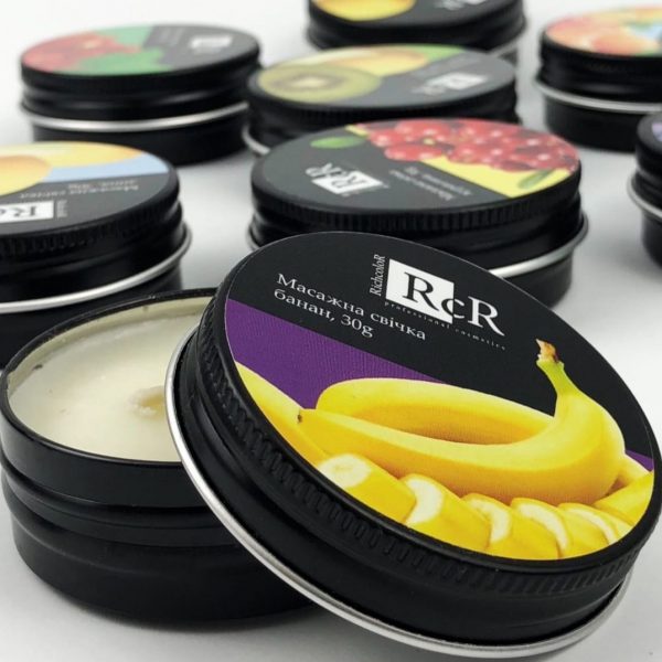 Richcolor  - Banana massage candle, 30 g - נר עיסוי בננה, 30 גרם - Image 2