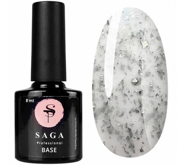 SAGA - База з пластівцями поталі Leaf Base 8 мл, № 02