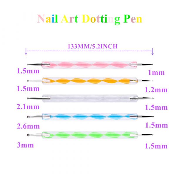 A SET 5 PCS OF DOTS - 5 יחידות מנקדים דו-כיווני - Image 2