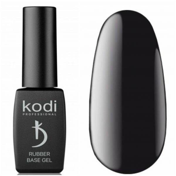 KODI - BLACK RUBBER BASE (BASE) FOR GEL POLISH, 8ML. - ראבר בייס צבע שחור 8 מל
