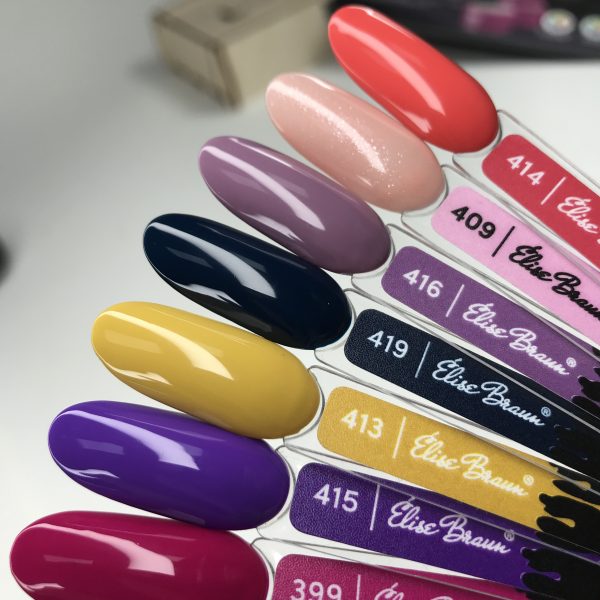 Elise Braun Gel polish  № 413, 10 ml - אליס בראון 413 - Image 2