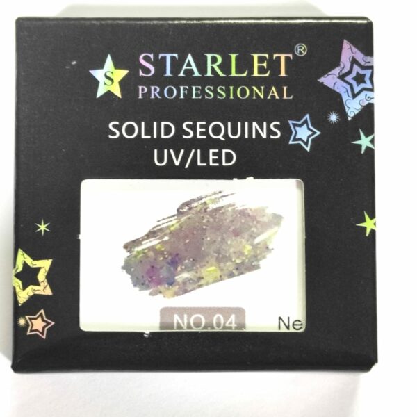 STARLET - solid sequins 5g - 04 - ג'ל ציור וקישוט גליטר פאייטים - Image 2