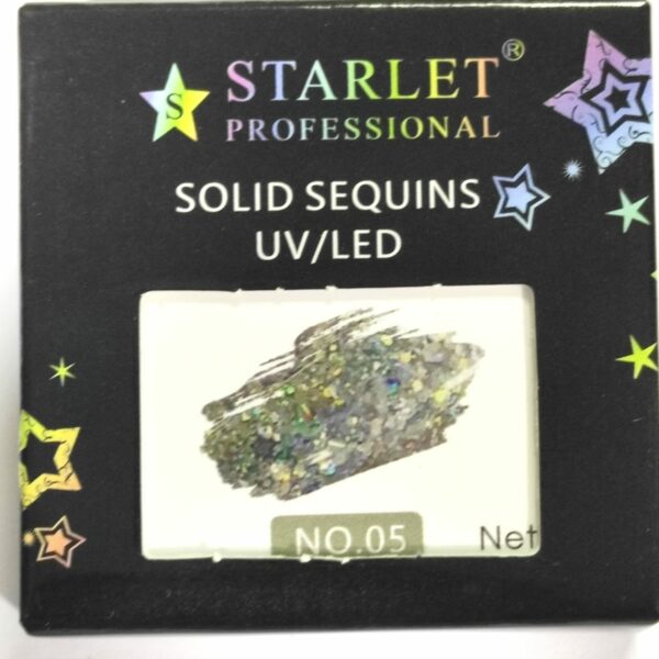 STARLET - solid sequins 5g - 05 - ג'ל ציור וקישוט גליטר פאייטים - Image 2
