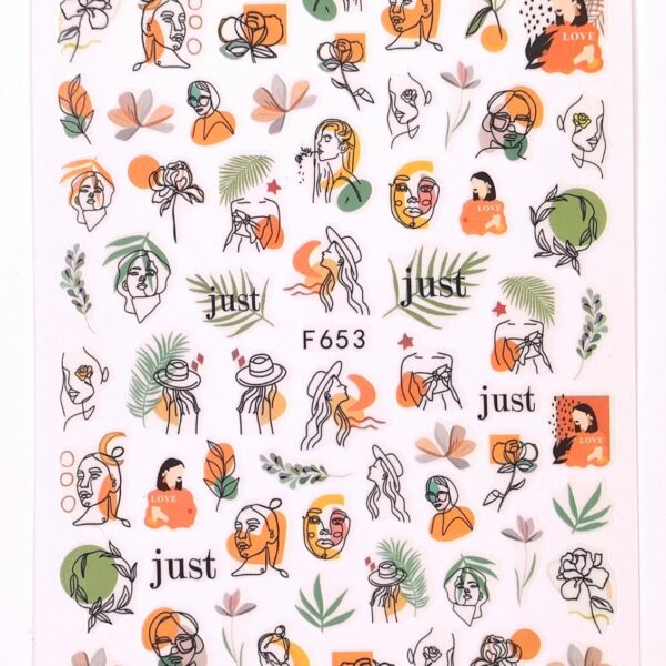 STIKER SLIDER - F653 - מדבקות סליידר