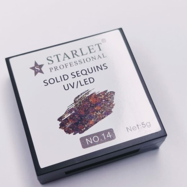 STARLET - solid sequins 5g - 14 - ג'ל ציור וקישוט גליטר פאייטים - Image 2