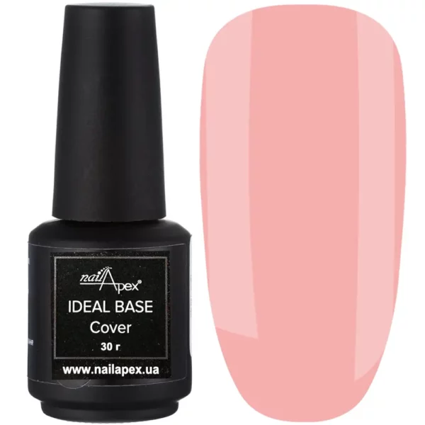 NAILAPEX - IDEAL CAMOUFLAGE BASE №2 (BRIGHT PINK NUDE, TRANSLUCENT), 15ml - כאבר בייס 02 ורוד בהיר ניוד