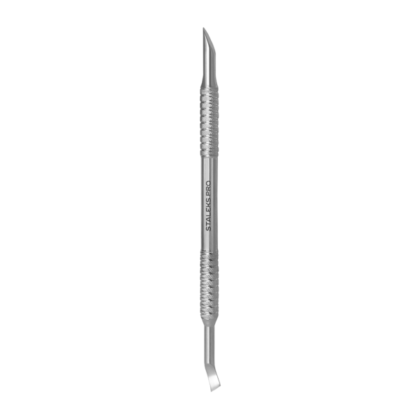 STALEKS - NAIL SPATULA EXPERT 90 TYPE 4.2 - PE-90/4.2 - דוחף עור עם מרית לציפורנים ולהב מעוגל
