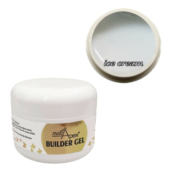 nailApex - GEL-JELLY - ICE CREAM, 30 G - ג'ל בנייה 30 גרם צבע - גלידה
