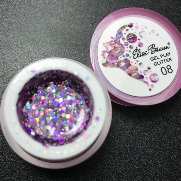 ELISE BRAUN - GEL PLAY GLITTER - ג'ל פליי גליטר - 08 - Image 2