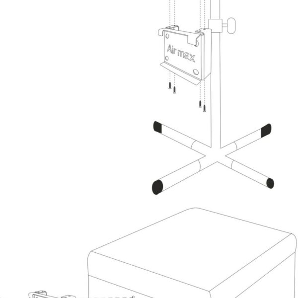 AIR MAX - Hanging device for a pedicure foot cleaner - מתקן תלייה לשואב אבק על רגלית פדיקור - Image 2