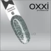 Гель-лак Granite Oxxi 6, пастельний світло-зелений з крихтою, 10мл