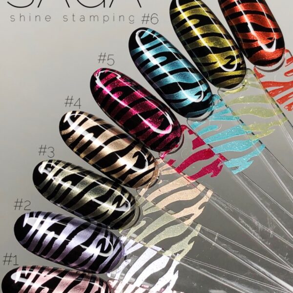 SAGA - Лак-фарба для стемпінгу Stamping Shine, 8 мл №07 - Image 2