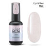 PNB - Reflective base for nails, milky / Crystal Base PNB, 8 ml - כאבר בייס פלאש קריסטל חלבי 8 מל
