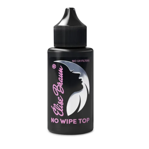 ELISE BRAUN - TOP NO WIPE NO UV 40ML -  טופ ללא נטרול 40 מל - NO UV FILTER